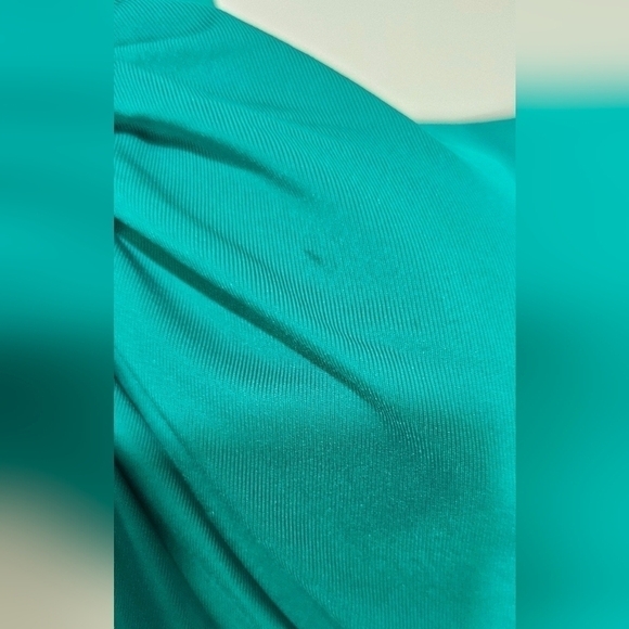 Jantzen Solid Wrap Over One-piece Swimsuit Size 10 Slimming Ruched Swim - Picture 5 of 10